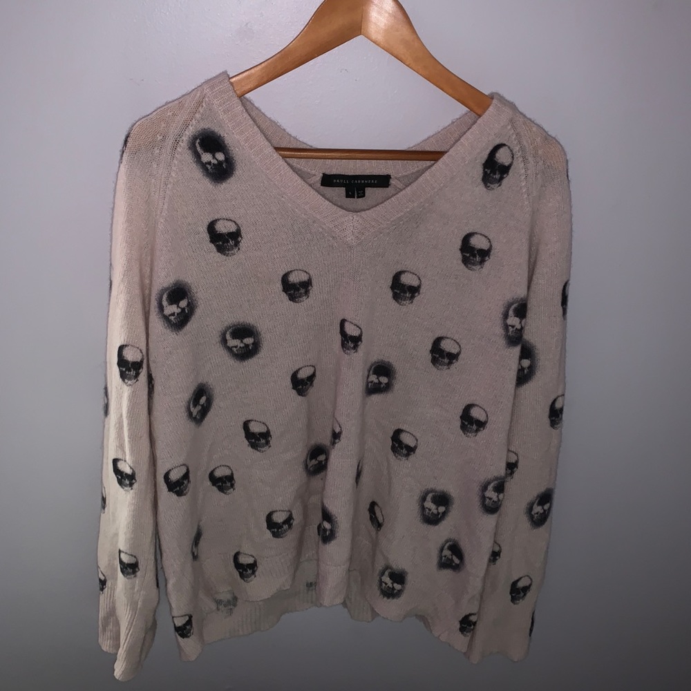 Skull Cashmere Blush/Nude Sweater